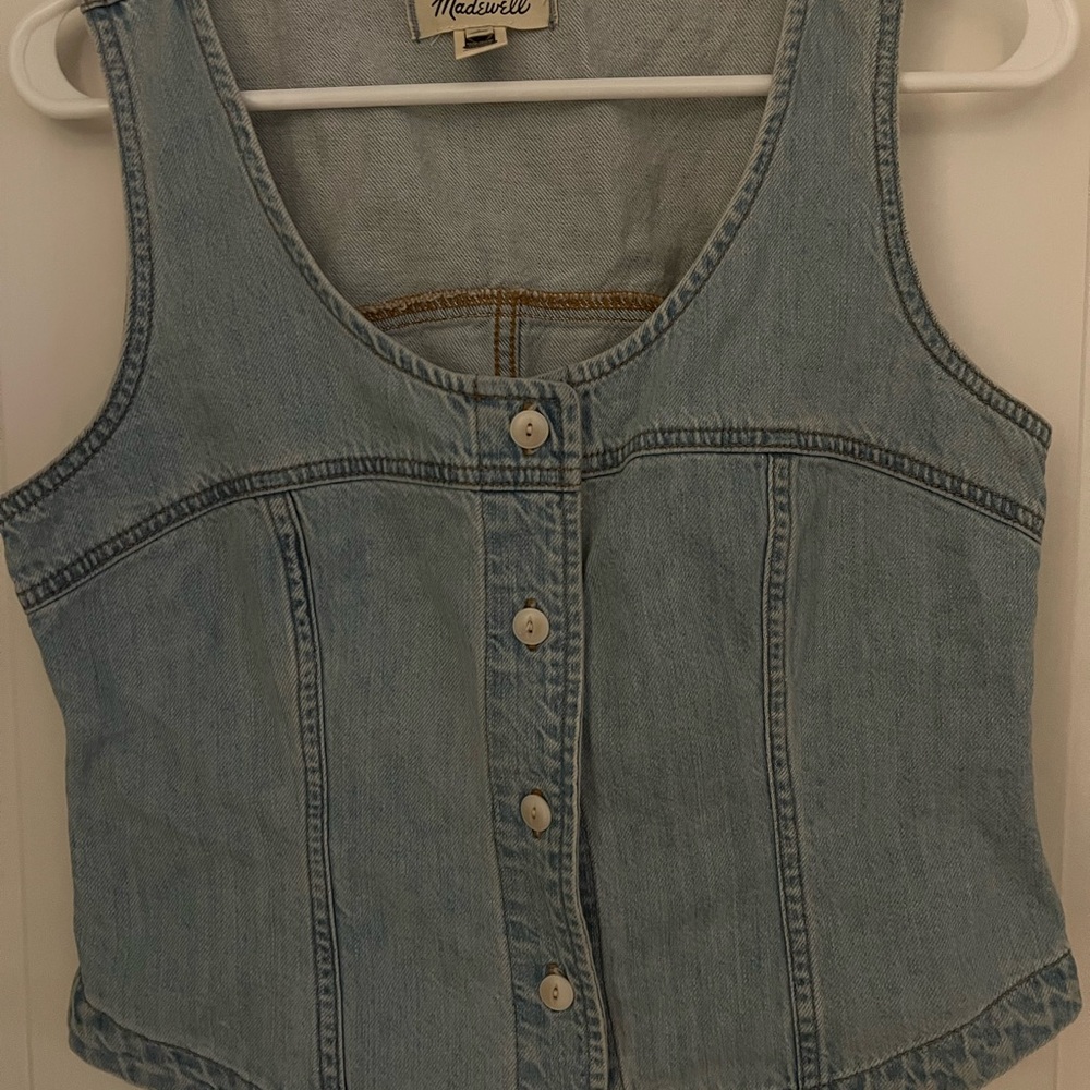 Madewell Light Blue Denim Button Down Shirt
